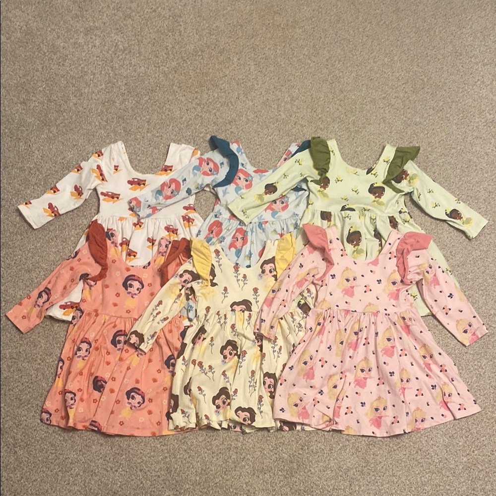 Disney 3T Long Sleeve Dresses- Monica + Andy